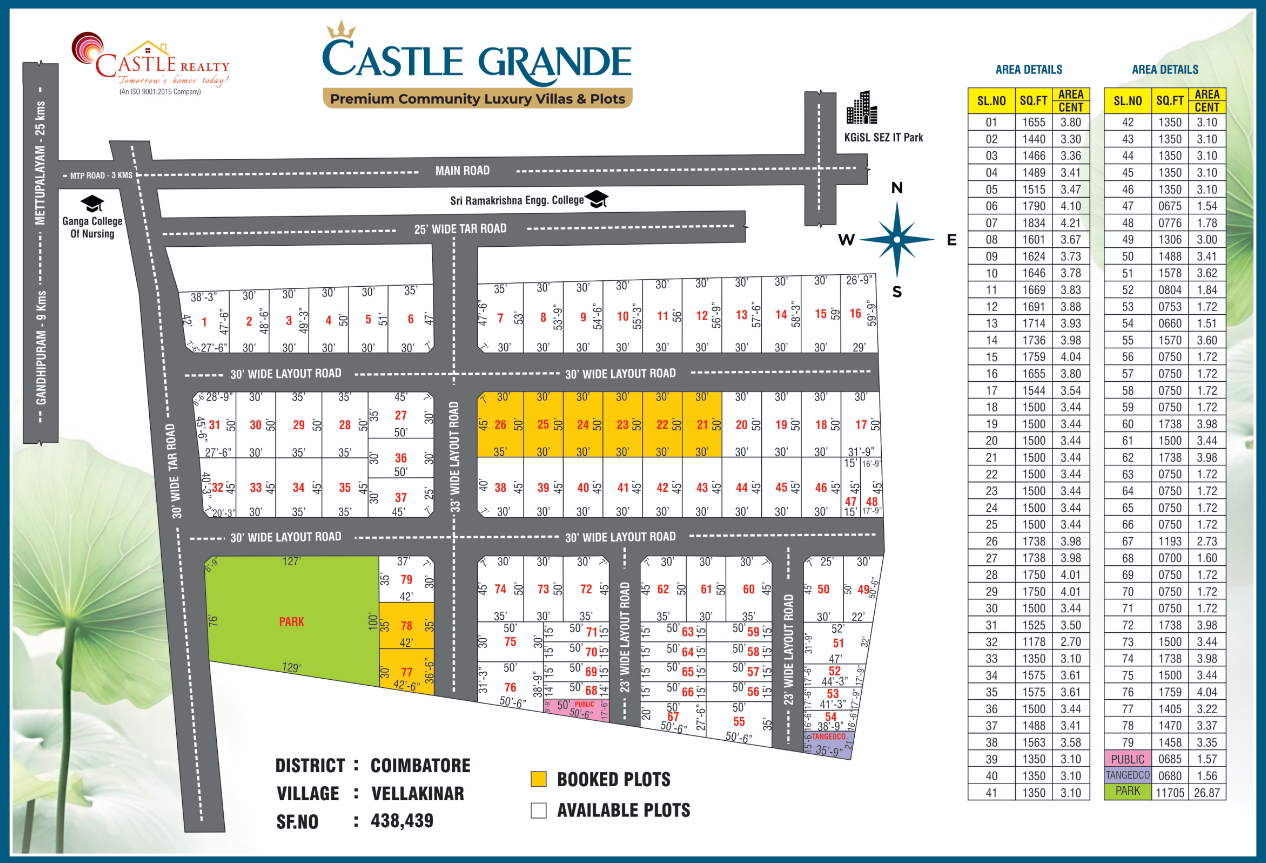 Castle Grande site plan